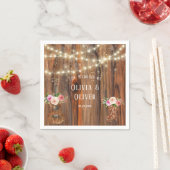 Landelijke Westerne Hout Licht Violin Weddenschap Servet (Insitu)