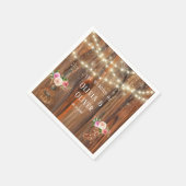 Landelijke Westerne Hout Licht Violin Weddenschap Servet (Hoek)