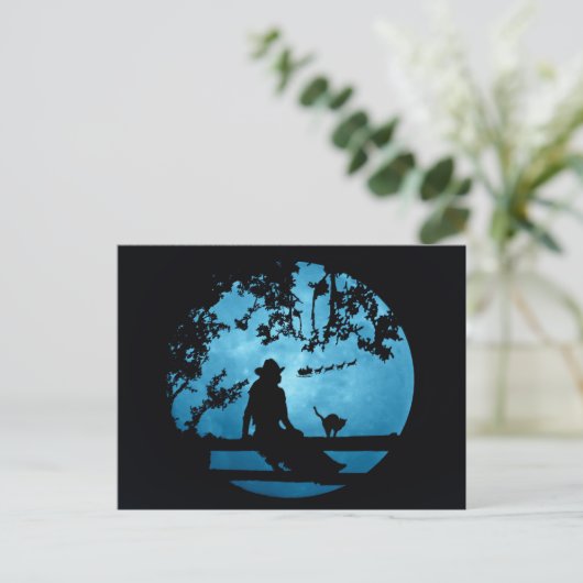 Landelijke Westerne kerstfeestdag Briefkaart (Staand voorkant)