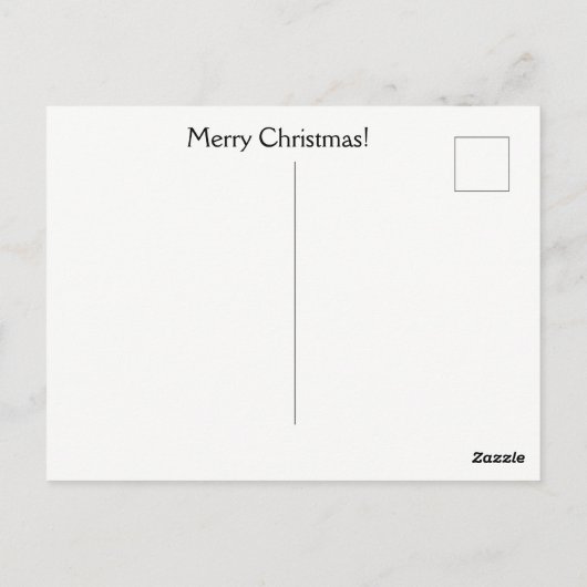 Landelijke Westerne kerstfeestdag Briefkaart (Achterkant)