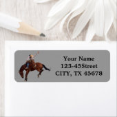 Landelijke Westerne paarderugleiding Rodeo Cowboy Etiket (Insitu)