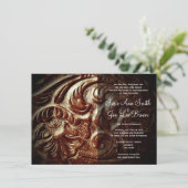 Landelijke Westerne uitnodigingen voor het trekken (Staand voorkant)