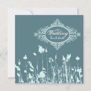 landelijke westerse buitenlandse bruiloft in platt kaart