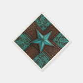 Landelijke Westerse Cowboy Texas Lone Star Servet (Hoek)