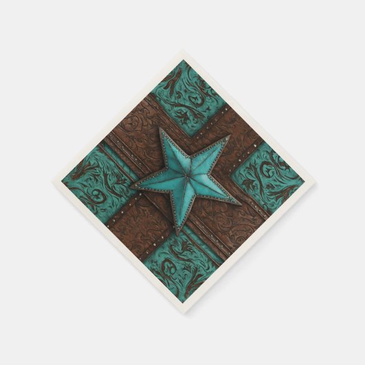 Landelijke Westerse Cowboy Texas Lone Star Servet (Hoek)