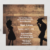 Landelijke Westerse Koppel Thema Ontvangst    Kaart (Voorkant / Achterkant)