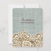 landelijke westerse land beige kant jute zakken br kaart (Voorkant)