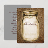 Landelijke westerse landelijke metselwerkpot jute  kaart (Voorkant / Achterkant)