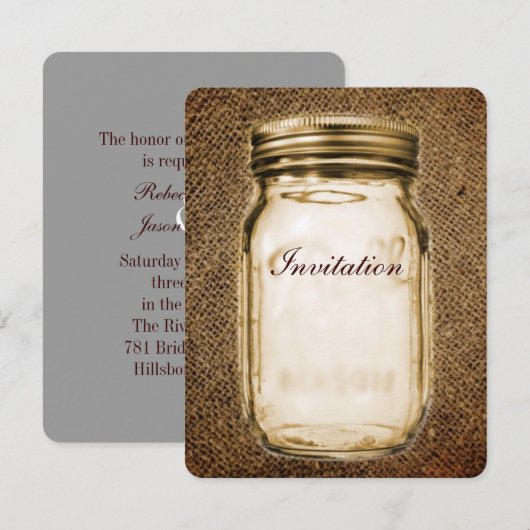 Landelijke westerse landelijke metselwerkwars met  kaart (Voorkant / Achterkant)