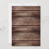 Landelijke westerse silhouet lichtslingers schuur kaart (Achterkant)