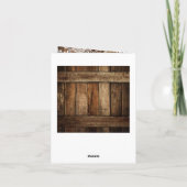 Landelijke Westerse Trouw Trouwkaart Bedankkaart (Achterkant)