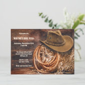 Landelijke Westerse Uitnodiging voor Mannen (Staand voorkant)