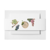 Landelijke wijnvat wijnmakerij wijngaard bruiloft uitnodigingen wikkel (Voorkant Voorbeeld)