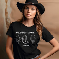 Landelijke Wild West Moves Witte Tekst
