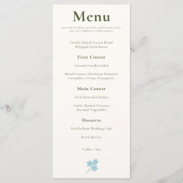 Landelijke Wilde Bloem Elegante Bloemen Ontvangst Menu