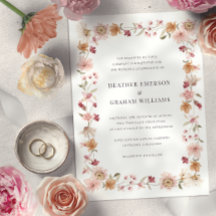 Landelijke Wilde Bloemen Bruiloft