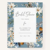 Landelijke Wilde Bloemen Margrieten Bruidsfeest Re Notitieboek (Voorkant)