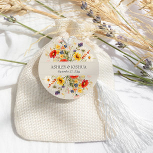 Landelijke Wilde Bloemen Rijke Herfst Zomer Bloemi Bedankjes Labels