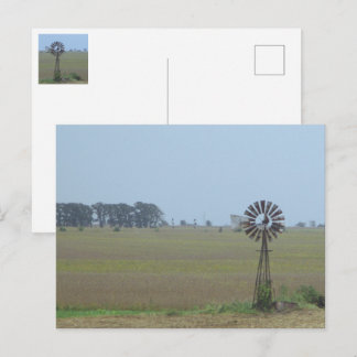 Landelijke windmolen ansichtkaart briefkaart