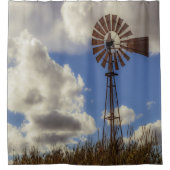 Landelijke windmolen douchegordijn (Voorkant)