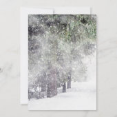 Landelijke winterherten Prettig Kerstfeest Kaart (Achterkant)