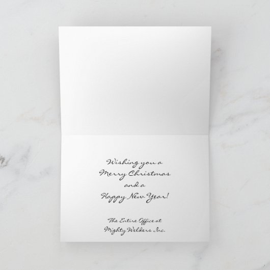 Landelijke winterkerstKaart Feestdagen Kaart (Binnen)