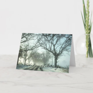 Landelijke winterkerstKaart Feestdagen Kaart