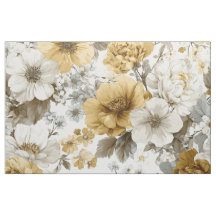 Landelijke Witte Gele Botanische Vintage Bloemen