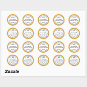 Landelijke zelfgemaakte bananenbrood Mellow Yellow Ronde Sticker (Vel)