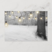 Landelijke zilveren kerstboomverlichting voor de w informatiekaartje (Achterkant)