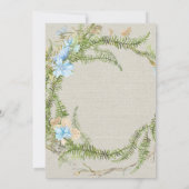 Landelijke zomerse varenkrans bruiloft Save The Da Kaart (Achterkant)