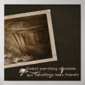 Landelijke zonnebalken poster (Voorkant)