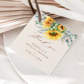 Landelijke Zonnebloem Bruidsdiner Bedankt Bedankjes Labels