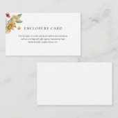 Landelijke Zonnebloem Envelopkaart Informatiekaartje (Voorkant / Achterkant)