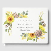 LANDELIJKE ZONNEBLOEM EUCALYPTUS  DENNENBLOESEM TR GASTENBOEK (Voorkant)