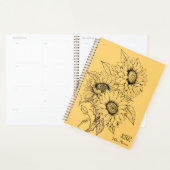 Landelijke Zonnebloem Illustratie Planner (Display)