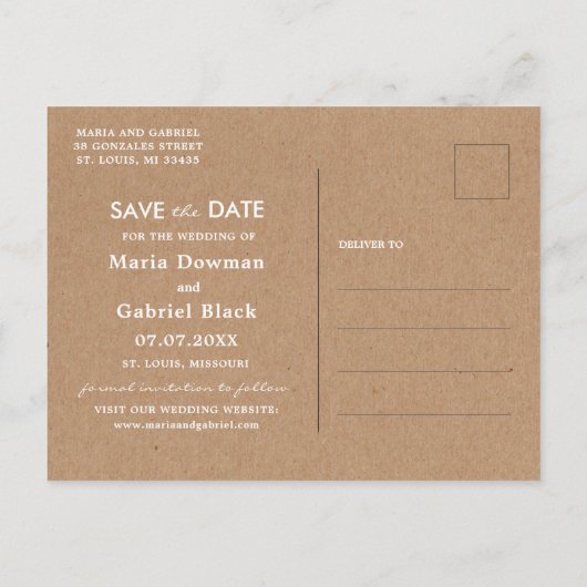 Landelijke zonnebloem. Landelijke bruiloft Save t Uitnodiging Briefkaart (Achterkant)