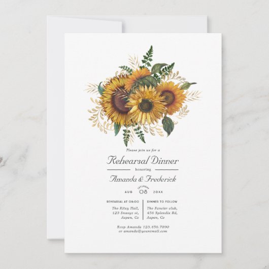 Landelijke Zonnebloem Landelijke Schuur Oefenavond Kaart (Voorkant)