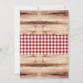 Landelijke zonnebloem roos bbq thema kaart (Achterkant)