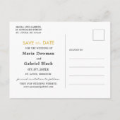 Landelijke zonnebloem. Trouwdag Navy blauw Save th Uitnodiging Briefkaart (Achterkant)