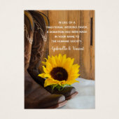 Landelijke Zonnebloem Weddenschap Kaart (Voorkant)