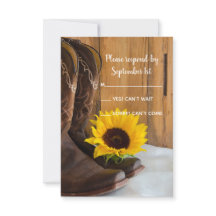 Landelijke Zonnebloem Westerne Bieden RSVP Reactie