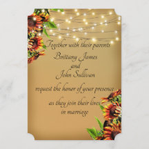 Landelijke zonnebloemen bruiloft