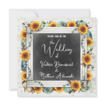 Landelijke zonnebloemen en pompoenen herfstbruilof