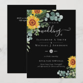 Landelijke Zonnebloemen Eucalyptus Bladeren Bruilo Kaart (Voorkant / Achterkant)