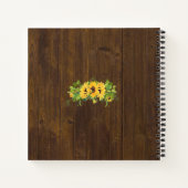 Landelijke zonnebloemen Landelijke laarzen EMMERLI Notitieboek (Achterkant)