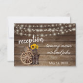 Landelijke zonnebloemen met houten loop - Ontvangs Kaart (Voorkant)