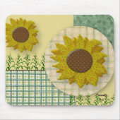 Landelijke Zonnebloemen Muismat (Voorkant)