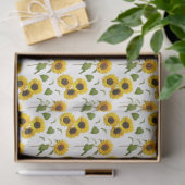 Landelijke zonnebloemen ontkoppelen kleine element tissuepapier (Geschenk)