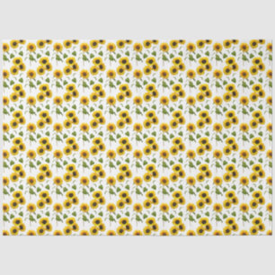 Landelijke zonnebloemen ontkoppelen kleine element tissuepapier